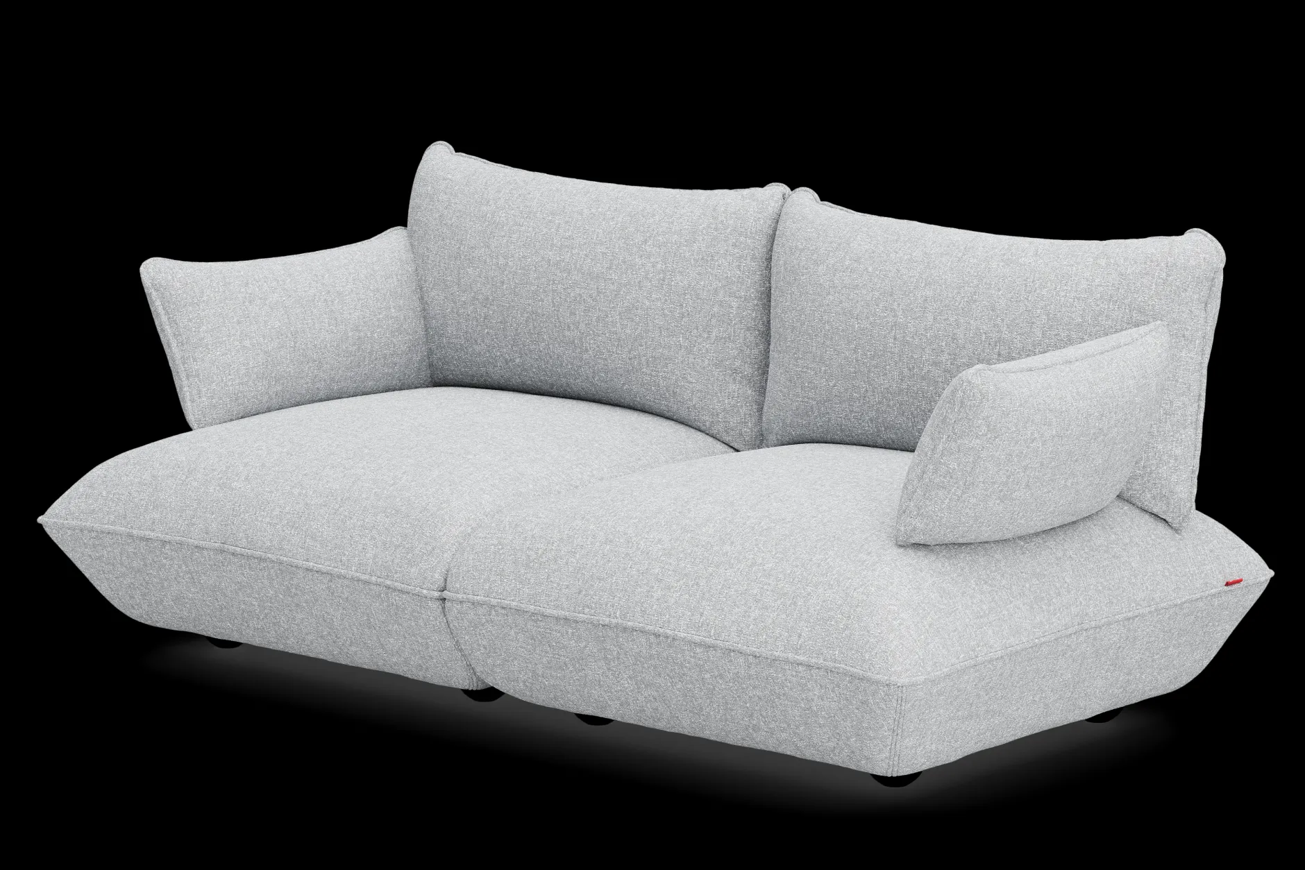 Sumo Sofa Medium Boucle Light Grey Melange Modulares Indoor-Sofa, 210.5x108x90 cm