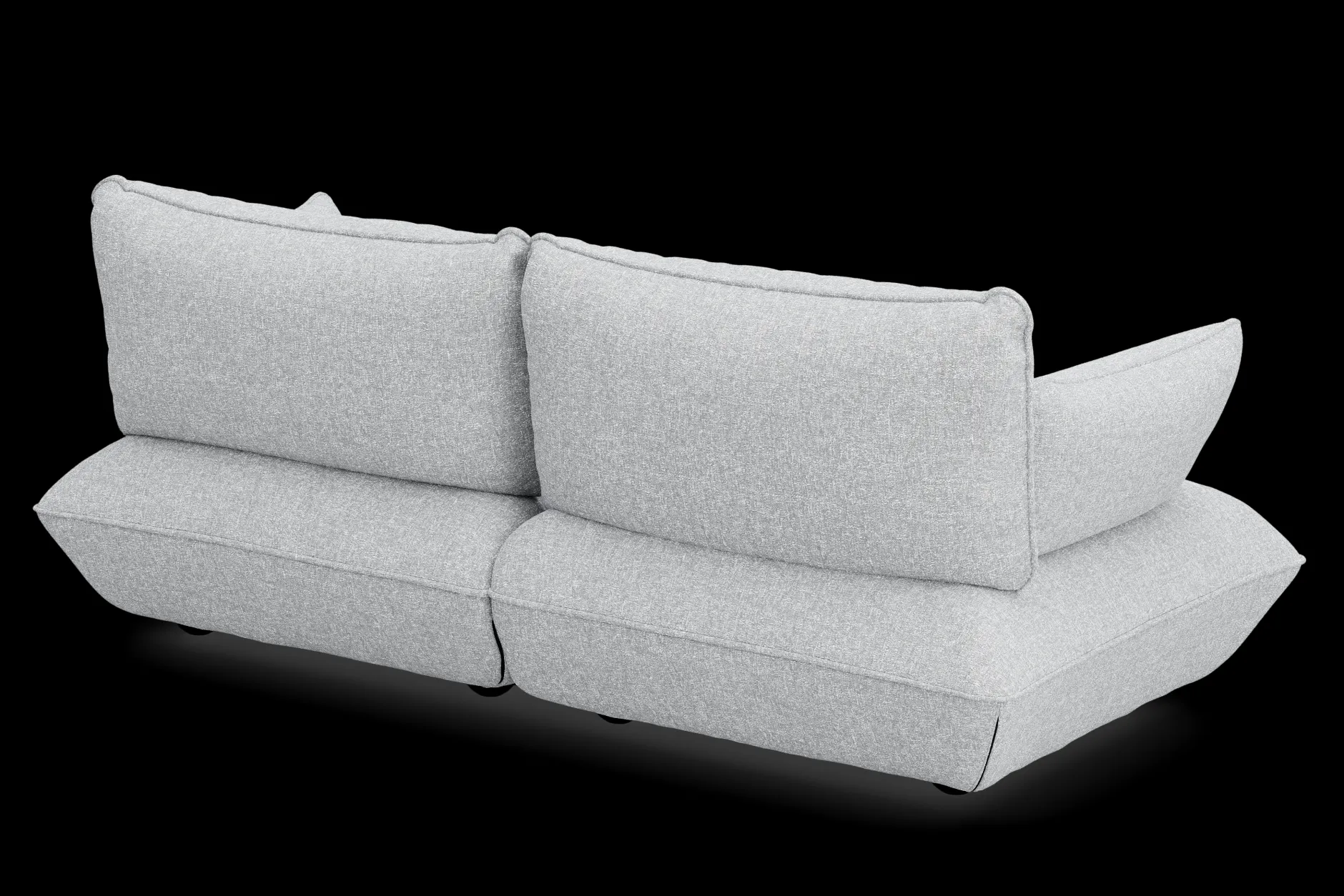 Sumo Sofa Medium Boucle Light Grey Melange Modulares Indoor-Sofa, 210.5x108x90 cm