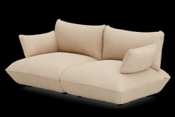 Sumo Sofa Medium Cord Beige Modulares Indoor-Sofa, 210.5x108x90 cm