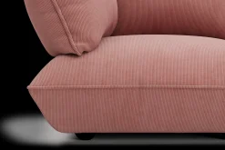 Sumo Sofa Medium Cord Soft Pink Modulares Indoor-Sofa, 210.5x108x90 cm
