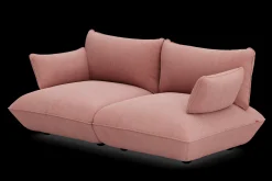 Sumo Sofa Medium Cord Soft Pink Modulares Indoor-Sofa, 210.5x108x90 cm