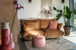 Sumo Sofa Medium Velvet Almond Modulares Indoor-Sofa, 210.5x108x90 cm