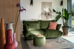 Sumo Sofa Medium Velvet Deep Green Modulares Indoor-Sofa, 210.5x108x90 cm
