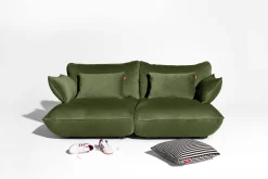 Sumo Sofa Medium Velvet Deep Green Modulares Indoor-Sofa, 210.5x108x90 cm