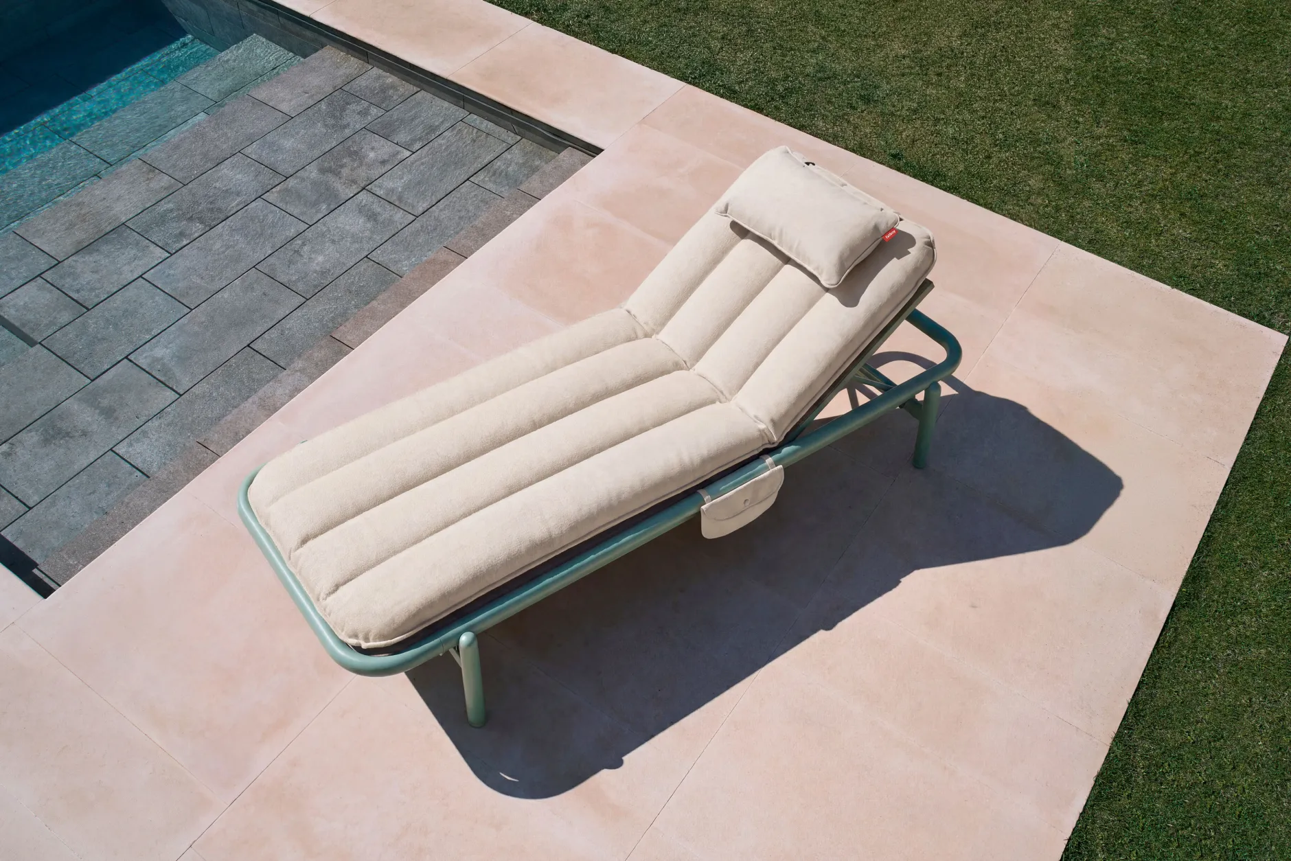 Sunbun Daybed Outdoor-daybed, beige, 212x97x39 cm