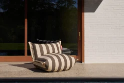 the BonBaron Outdoor Outdoor-Loungesessel, braun, 120x120x75 cm