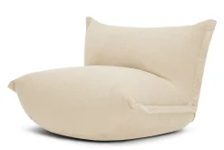 the BonBaron Sherpa Loungesessel, beige, 120x120x75 cm