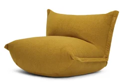 the BonBaron Sherpa Loungesessel, gold, 120x120x75 cm