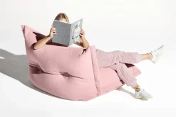 the BonBaron Sherpa Loungesessel, rosa, 120x120x75 cm