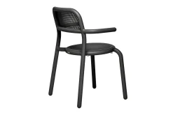 Toní Armchair Gartenstuhl mit Armlehne, schwarz, 59.5x54.5x80.5 cm