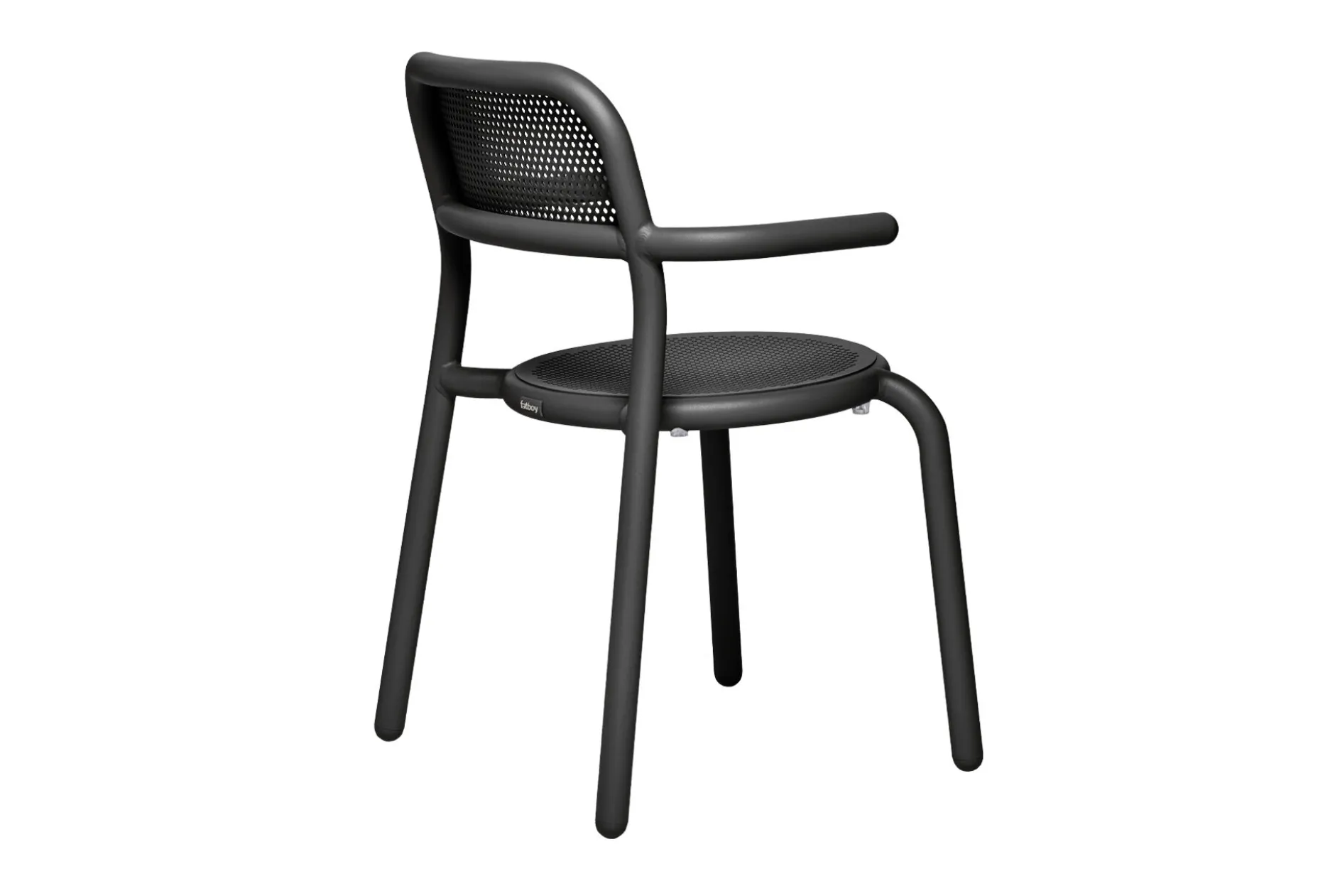 Toní Armchair Gartenstuhl mit Armlehne, schwarz, 59.5x54.5x80.5 cm