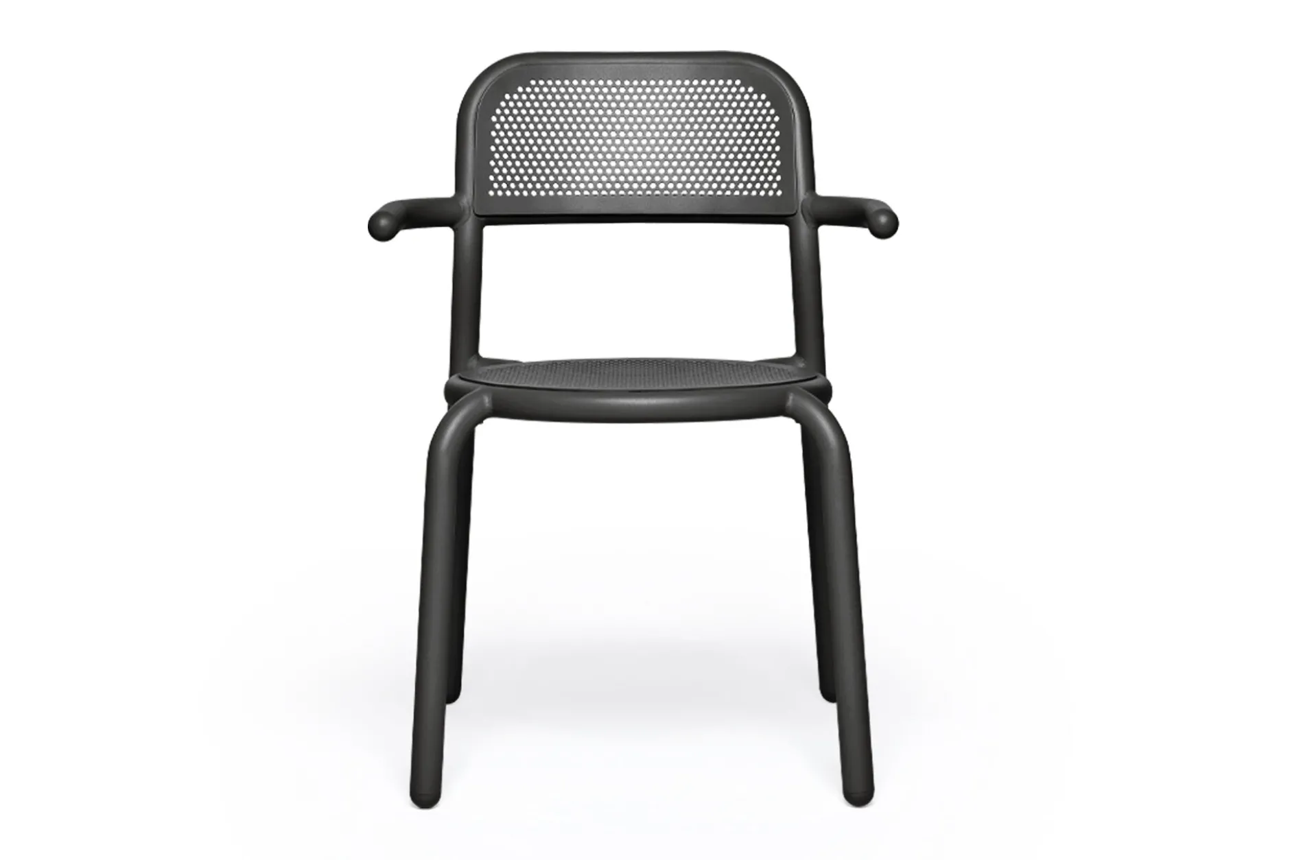 Toní Armchair Gartenstuhl mit Armlehne, schwarz, 59.5x54.5x80.5 cm
