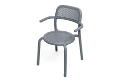 Toní Armchair Gartenstuhl mit Armlehne, grau, 59.5x54.5x80.5 cm