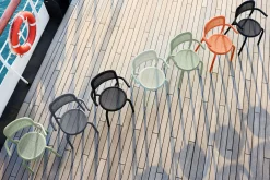 Toní Armchair Gartenstuhl mit Armlehne, grau, 59.5x54.5x80.5 cm