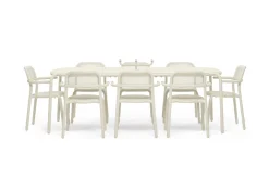 Toní Tablo Großer Gartentisch, beige, 220x99x76 cm