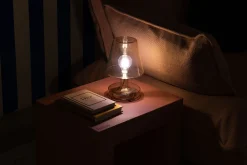 Transloetje Kabellose Tischlampe, braun, 16x16x22.5 cm
