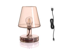 Transloetje Kabellose Tischlampe, braun, 16x16x22.5 cm