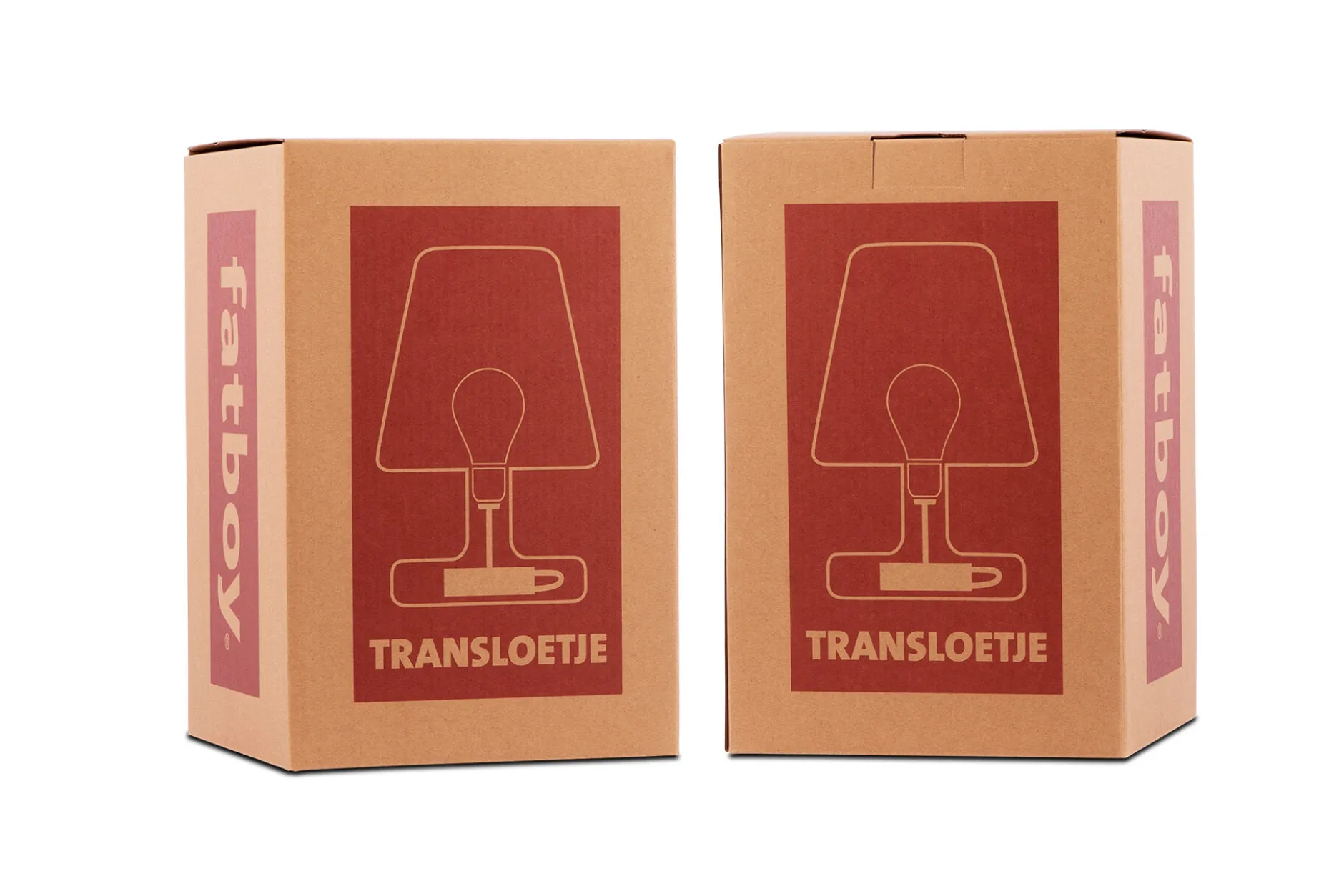 Transloetje Kabellose Tischlampe, braun, 16x16x22.5 cm