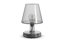Transloetje Kabellose Tischlampe, grau, 16x16x22.5 cm