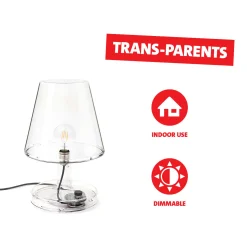 Trans-Parents Tischlampe, 32.7x32.7x50.5 cm